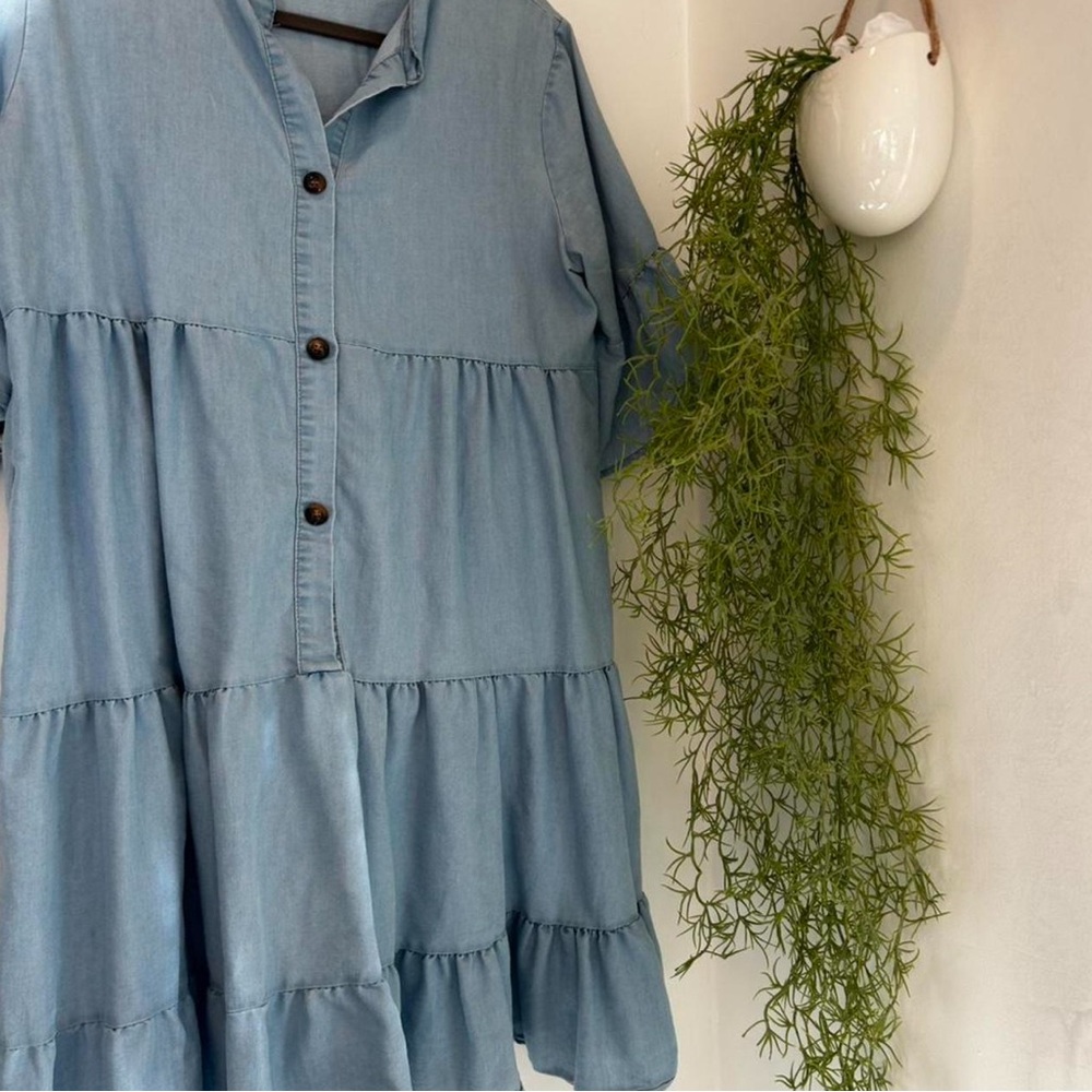 Amazon Blue Mini Dress